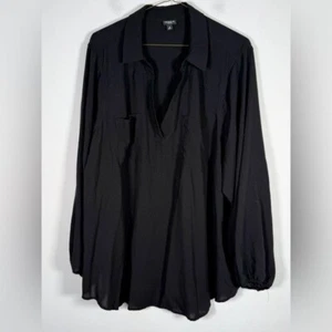 Torrid Damenbluse Übergröße 4/4X Harper schwarz - Bild 1 von 7