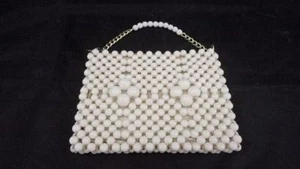 Klein Perlen Geldbörse Hergestellt IN Hong Kong, 9 1/2 x 6.3cm - Picture 1 of 8