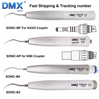DMXDENT Sonic S Dental Hygienist Air Scaler Handpiece 2/4 Hole NSK Kavo Coupling+ 3Tips