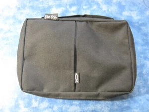 BIBLE CASE COVER Gregg SIZE M Black Canvas ZIPPER Pockets XLNT - Picture 1 of 6