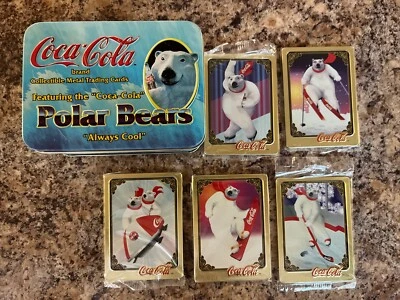 Coca Cola Polar Bears Metal Trading Cards Series 1 - Image 1 of 4