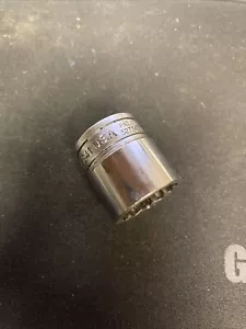 Snap On 3/8" Drive 3/4" 12PT Shallow Short Chrome Socket F241 - Foto 1 di 4