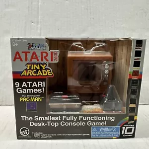 Atari 2600 Tiny Arcade Worlds Mini Micro Console TV più piccola con 10 giochi tagliati - Foto 1 di 5