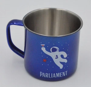 1 Original Parliament Mule Becher Blau Astronaut Edelstahl emailliert, Vodka - Bild 1 von 4