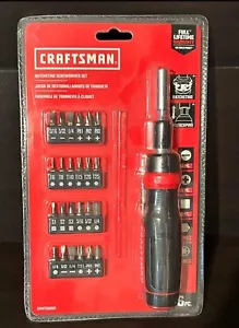 CRAFTSMAN Ratcheting Screwdriver Set 26-Piece (CMHT68001) with Carrying Case NEW - Picture 1 of 2