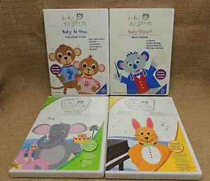 4 Disney Baby Einstein DVD s Noah Bach Da Vinci Motzart TESTED - Picture 1 of 9