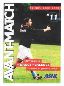Vor dem Spiel - Saison 2002/2003 - Nr. 11 - Pablo Correa - Nancy / Valencia - Bild 1 von 1