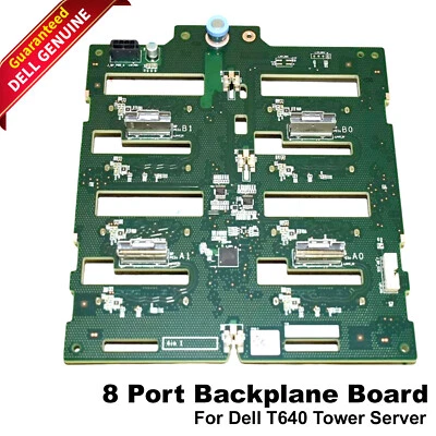 Dell PowerEdge T440 T640 Tower Server SAS Nvme 8-Port Backplane Board P78D4 - Image 1 of 4