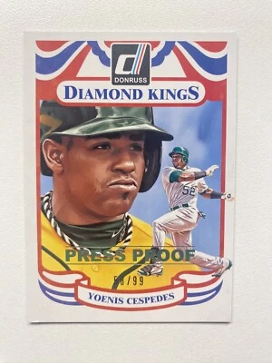 2014 Donruss Diamond Kings Press Proof #230 Yoenis Cespedes /99 - Image 1 of 2