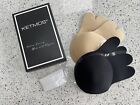 Lift Up Adhesive Invisible Bra (bunny) 2 Pack Black And Beige Size L/XL