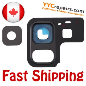 Rear Back Camera Glass Lens Cover Samsung Galaxy A8 2018 Metal Frame + Adhesive - Photo 1 sur 1