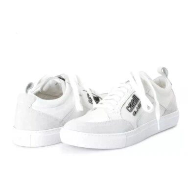Zapatillas bajas de gamuza Cavalli Class de Roberto Cavalli para hombre de cuero blanco talla 7 Foto 1 de 4