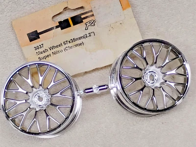 Ruedas de malla cromadas RS4 Super Nitro/eléctricas RC HPI Racing de colección 4x4 raras nuevas Foto 1 de 4