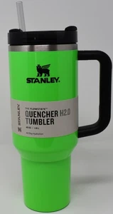 Stanley Quencher H2.0 Tumbler 40 Oz. Neon Green - Picture 1 of 6