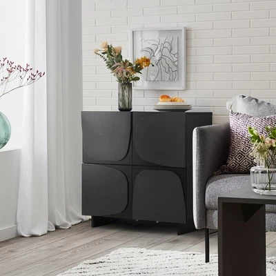 Armario de madera 2 puertas aparador de almacenamiento casa de campo armario de entrada Foto 1 de 4