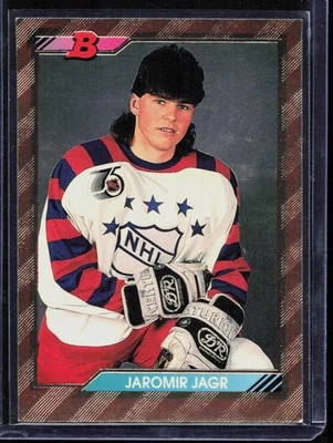 Jaromir Jagr 1992-93 Bowman #231 All Star Gold Foil - Image 1 of 2
