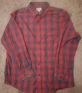 Haggar Hemd-Herren-rot-schwarz kariert-groß-Vollarm-Brusttasche vorne links - Bild 1 von 1