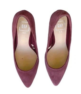 Zapatos de tacón Gap talla 6,5 gamuza cuero para mujer M Foto 1 de 4