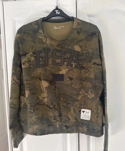 Womens Under Armour Project Rock Veterans Day Sweatshirt - Picture 1 of 4