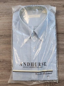 Andhurst Neu in Verpackung blau Button-Down Kleid Hemd Größe 16,5 - Bild 1 von 3