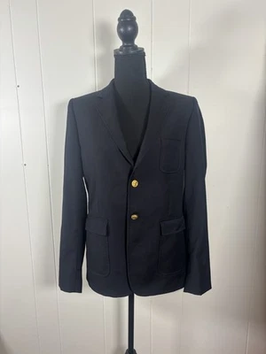 Blazer de lana azul marino liso "Rojo polar" Brooks Brothers 18 para niños Foto 1 de 4