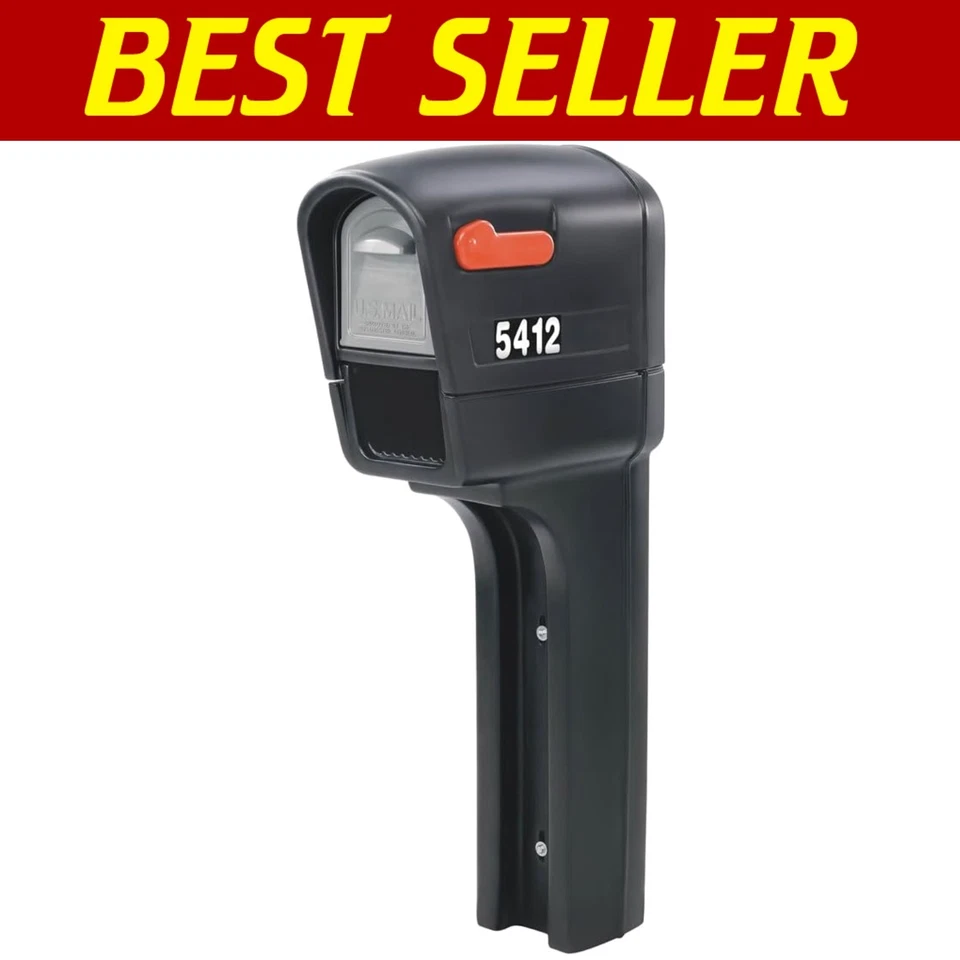 Spacious Outdoor Mailbox with Built-in Newspaper Compartment, Easy Install - Image 1 of 4