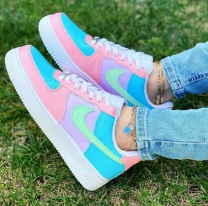 Nike Air Force 1 Sneaker Pastell Pink Damen 7,5 / Jugend 6 Lifestyle Schuhe - Bild 1 von 11