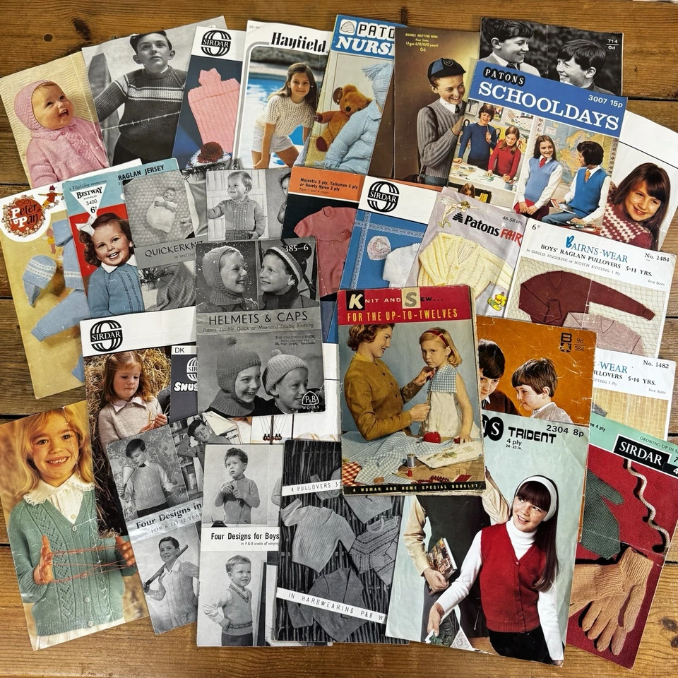 Vintage Children’s Clothes Patterns Assorted As Found - Image 1 of 4