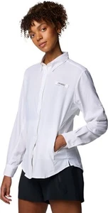 Columbia PFG Tamiami II Long-Sleeve Shirt Women’s - White - XL - Picture 1 of 7