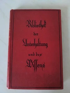 Bibliothek der Unterhaltung und des Wissens 1926 Alte Schrift - Bild 1 von 2