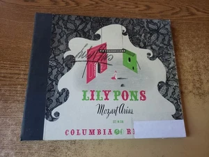 SIGNED 1940s VG+VG LILY PONS-Mozart Arias  SET 3 10" 78s SEE NOTES ON AUTOGRAPH! - Picture 1 of 8