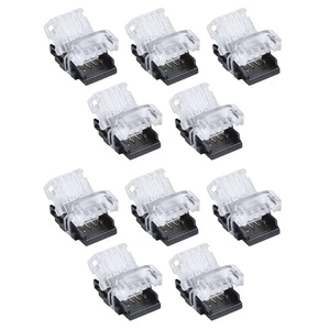 4-Pin LED Strip Light Connector 10mm for RGB 5630 IP65 Waterproof Wire Cable - Picture 1 of 14