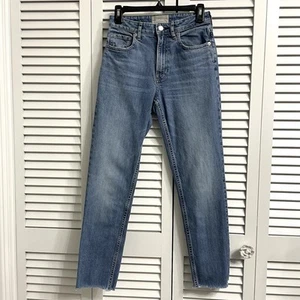 Everlane The Curvy Cheeky Jeans Damen Gr. 26 Regular Medium Wash Raw Hem Stretch - Bild 1 von 12