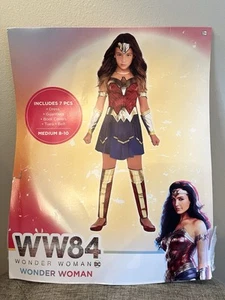 Wonder Woman WW84 Girls Costume Size Medium 8/10 - Picture 1 of 8