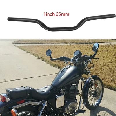 Manillar de 1" 25 mm barras de arrastre rastreador negro para Honda Shadow Aero 750 1100 Foto 1 de 4