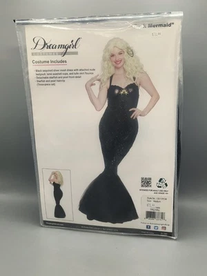 Disfraz de Sirena "Sirena Oscura" Adolescente/Adulto Talla Mediana 14+ Por Dreamgirl Nuevo Foto 1 de 4