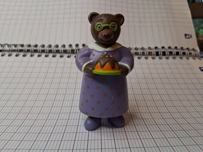 Jouet - Figurines PVC Petit Ours Brun -mamie et le gateau .  BE - Photo 1/2
