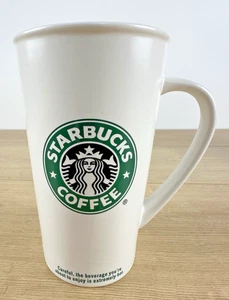 Tazza da caffè Starbucks classica originale logo sirena bianca 2007 ceramica 20 oz - Foto 1 di 10