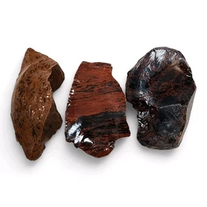 Piedras de obsidiana de caoba de Oregón 256,7 gramos. Lote de 3 piezas - Imagen 1 de 2