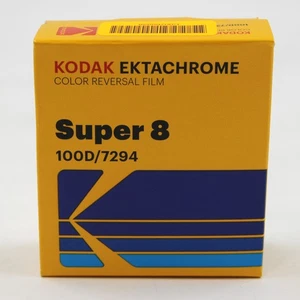 Kodak Ektachrome Super 8 100D/7294 Color Reversal Film (7452618) 50' Roll - Picture 1 of 7