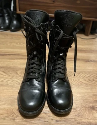 Chanel 2014 Interlocking CC Logo Combat Boots Women's Size: 9.5 | IT 39.5 - Image 1 of 4