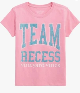 Camiseta Top Rosa Manga Corta VINEYARD VINES Niñas, Talla 4T, Nueva con Etiquetas, 100% Algodón - Imagen 1 de 4