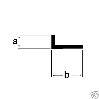 K-D HANDELS- UND PFANDHAUS GMBH Alu Winkelstange 15x10x2mm Aluprofil Aluminium 1 Meter
