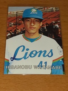 SEIBU LIONS HISANOBU WATANABE 1987 PLAY BALL JAPAN NPB #33
