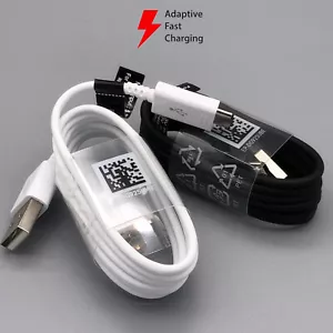 Genuine 1M Fast Charger Cable Micro USB Data Lead For All Samsung Galaxy Phones - Picture 1 of 11