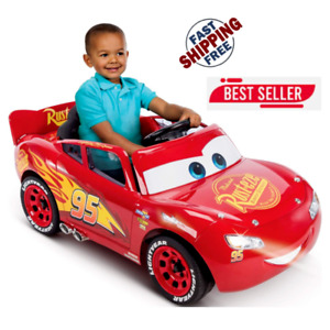 New Huffy Disney Pixar Cars 3 Lightning Mcqueen 6V Battery-Powered Ride On