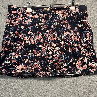 Pantalones cortos chinos Lee Riders para mujer talla 18 M 6” tiro medio elástico espalda azul marino floral Foto 1 de 4