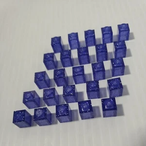LEGO 1 x 1 Brick GLITTER SPARKLE TRANS PURPLE (x25) 3005 NEW BULK PARTS LOT - Picture 1 of 6