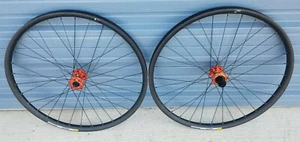 Ruedas de bicicleta 29" 700c Mavic EX830 sin gancho disco de 6 pernos naranja Boost HG - Imagen 1 de 6
