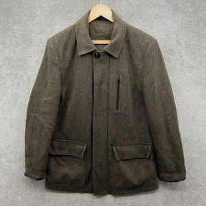 Marks & Spencers Sakko Herren S braun Fischgrät Tweed Country gefüttert Jagd - Bild 1 von 13